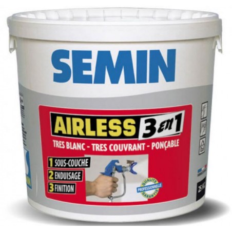 Semin Airless 3w1 Gładź Szpachlowa Maszynowa 25kg